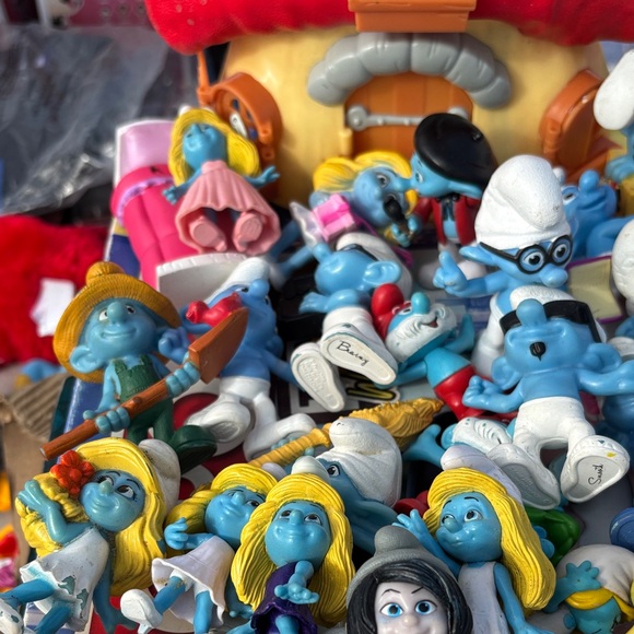Smurfs Blue and White Toy Set lot - Picture 4 of 11